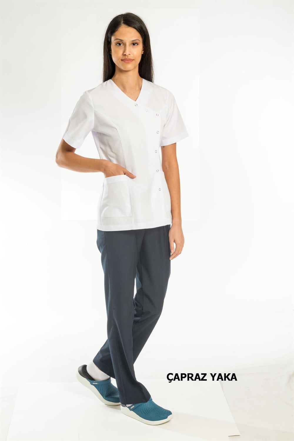 ÇAPRAZ YAKA HEMŞİRE FORMASIHemşire Forması | Çapraz Yaka Hemşire Takımı | Hemşire Kıyafeti