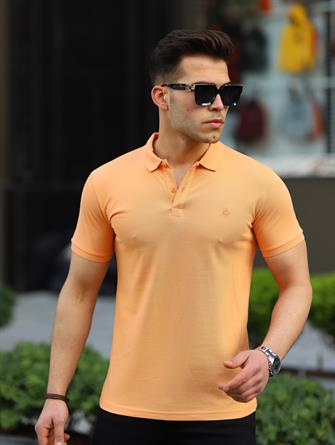 Somon Renk Polo Yaka Erkek Tişört
