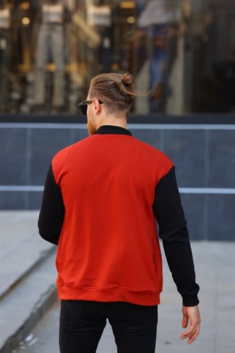 Kırmızı Renk Erkek Kolej Ceket