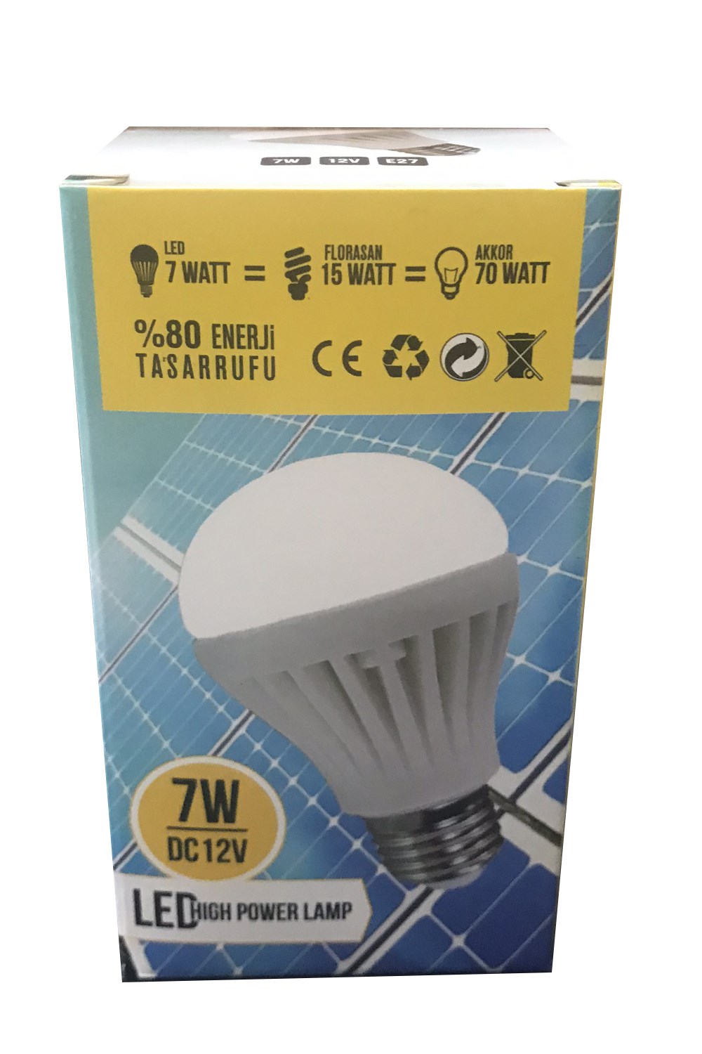 7 WATT 12 VOLT LED AMPUL - alpexpower.com Solar Enerji Marketiniz