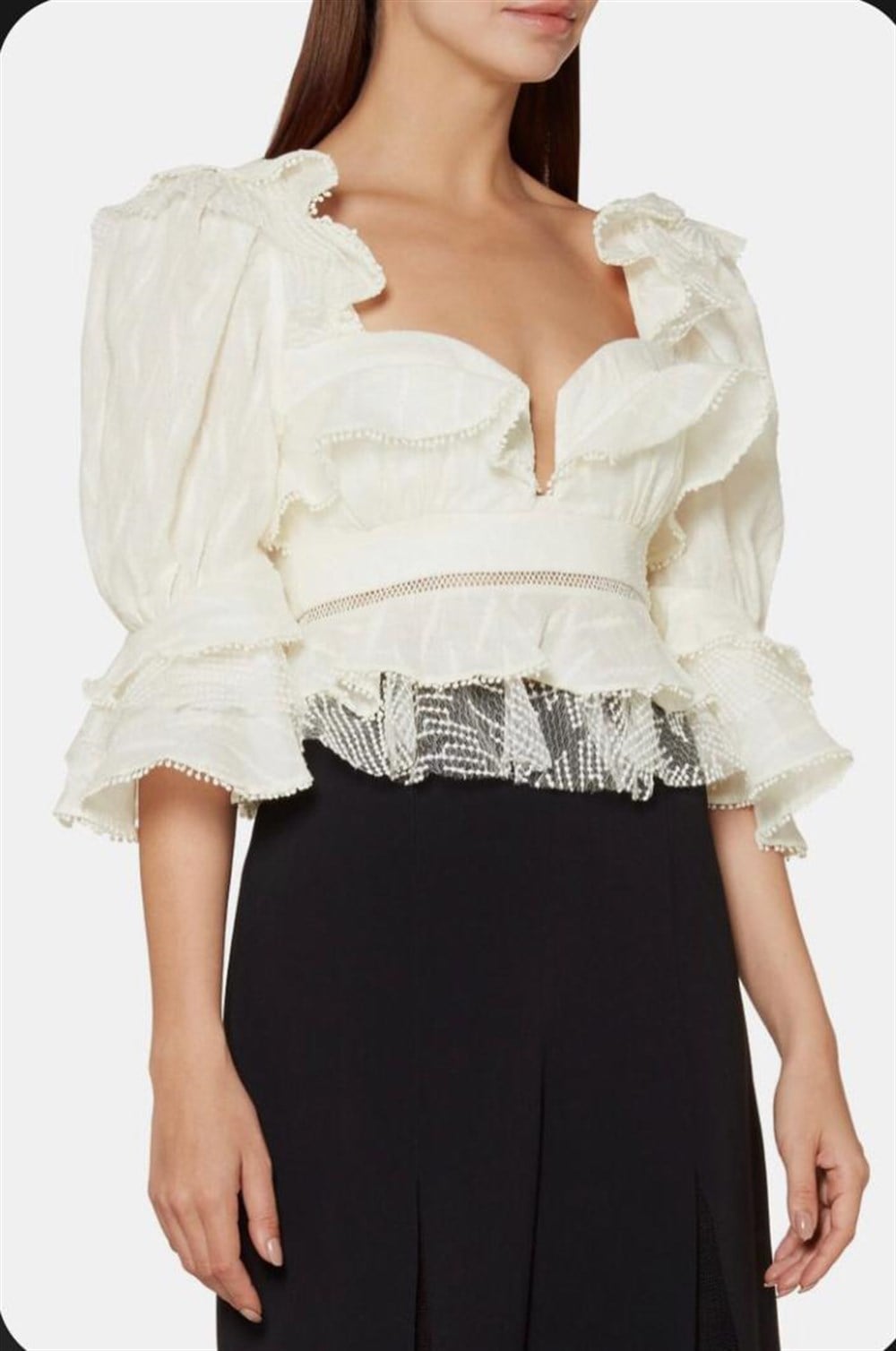 Beyaz Straplez Tasarım Üst