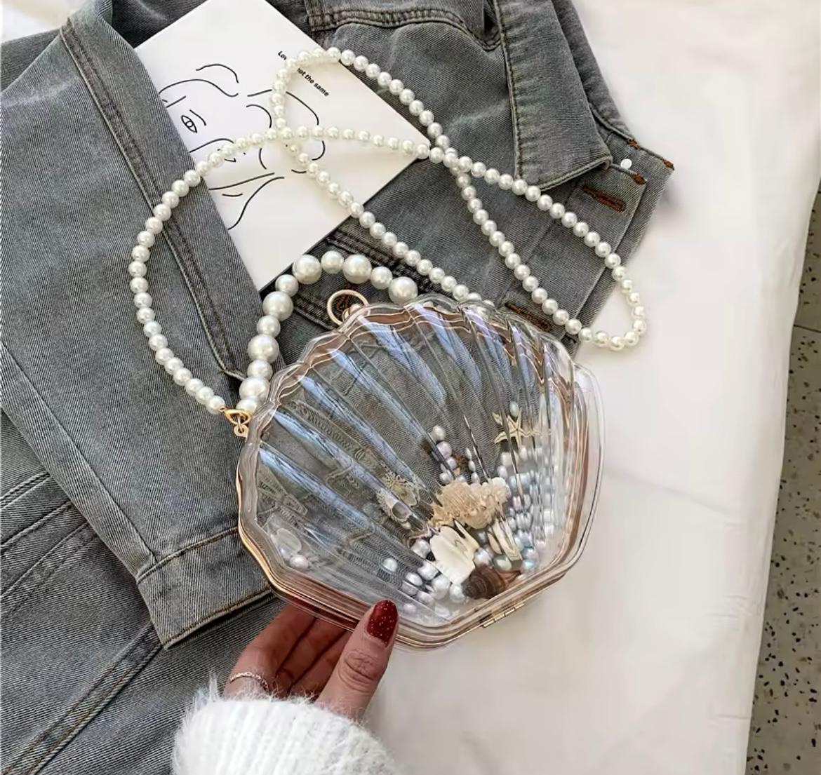 Şeffaf Deniz Kabuğu Özel Tasarım Çanta