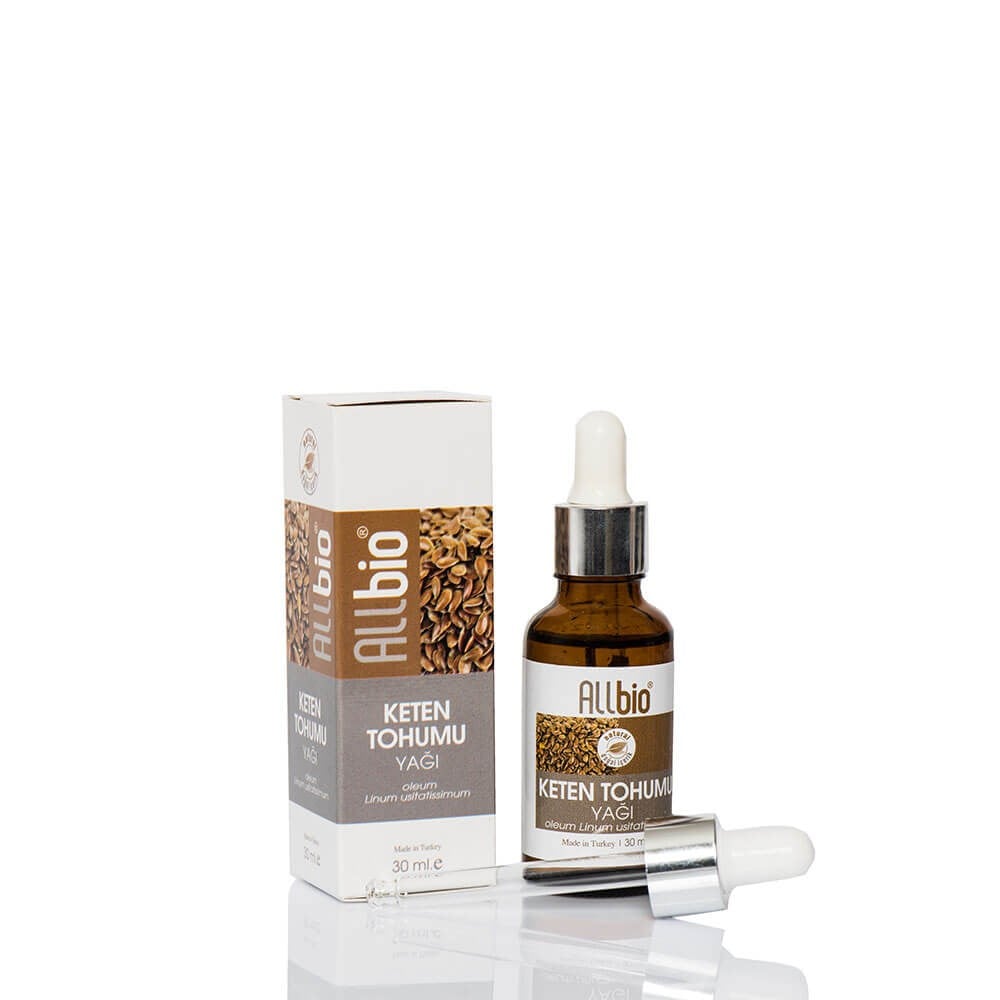 Allbio - Keten Tohumu Yağı (30 ml)