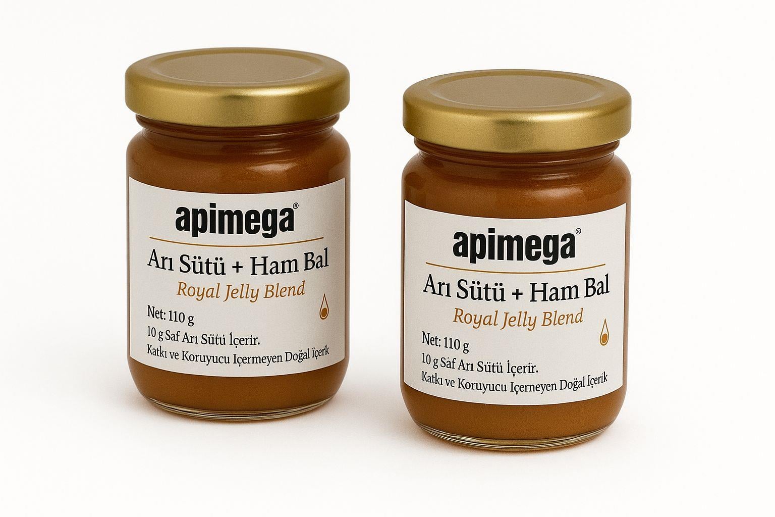 2 pezzi Apimega Latte Reale + Miele Grezzo