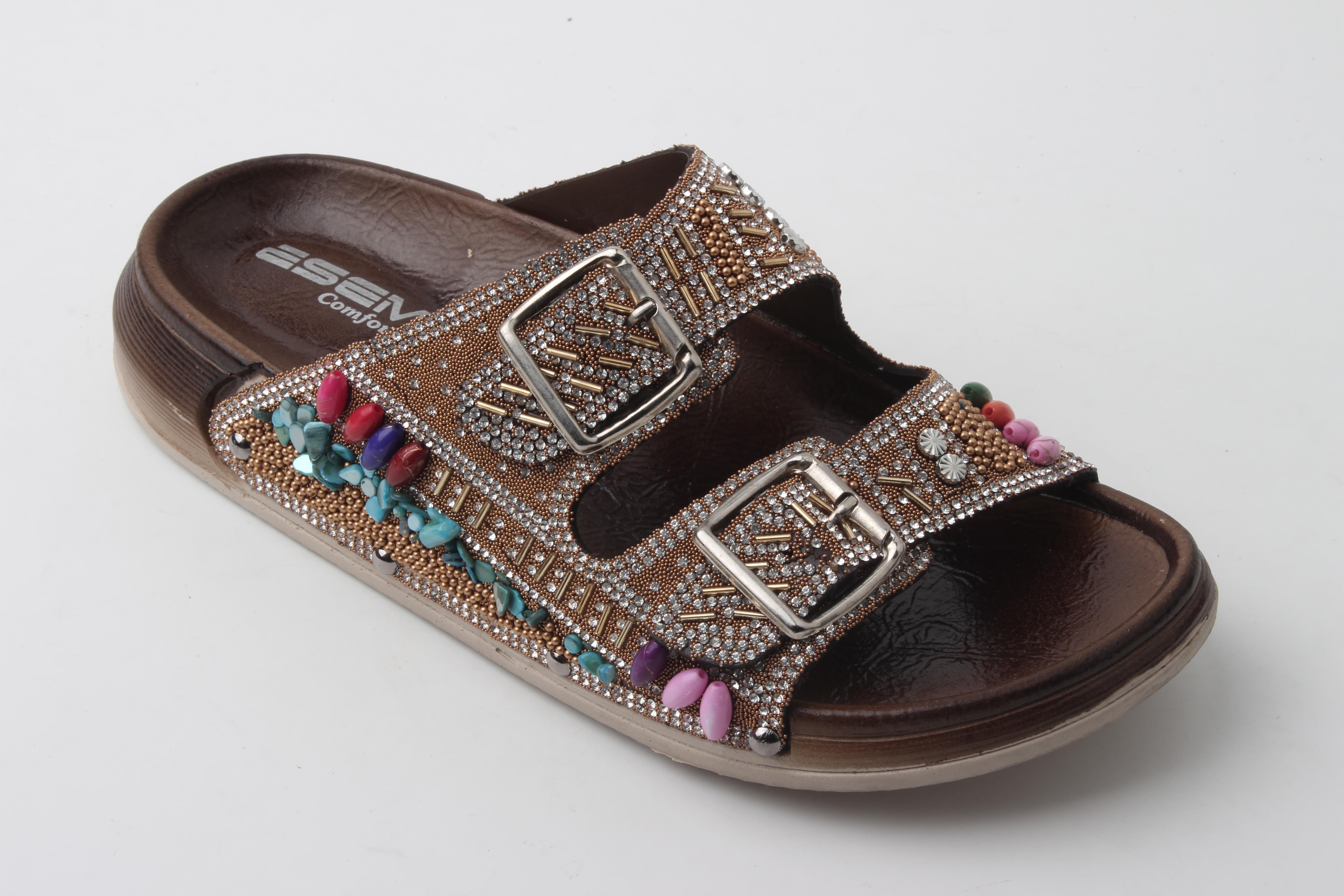 PU ZENNE TAŞLI TERLİK