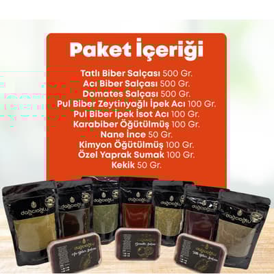 Dağcıoğlu Baharat ve Salça Tanışma Paketi
