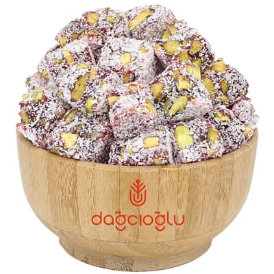 Dağcıoğlu Çifte Kavrulmuş Antep Fıstıklı Narlı Lokum