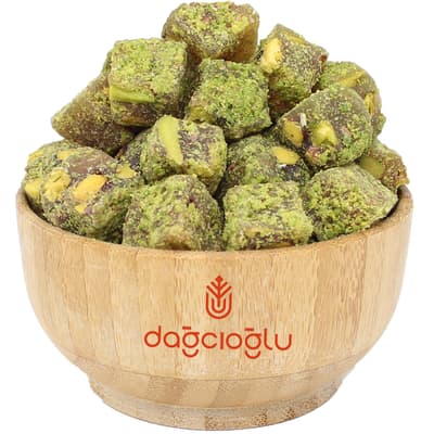 Dağcıoğlu Çifte Kavrulmuş Toz Antep Fıstıklı Lokum