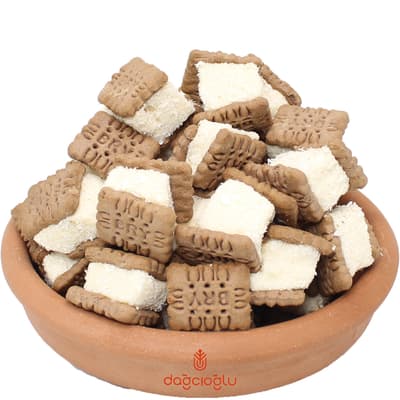 Dağcıoğlu Kakaolu Mini Bisküvi Arası Lokum 450 Gr