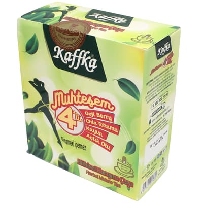Kaffka Muhteşem Dörtlü Bitkisel Karışım Çayı 40x2 gr Süzen Poşet