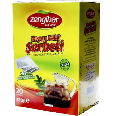 Zengibar Meyan Kökü Şerbeti 320 gr (20 Adet)