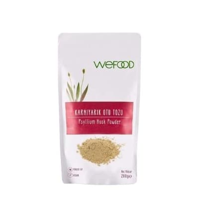 Karnıyarık Otu Tozu (Psyllium) (200 gr) Wefood