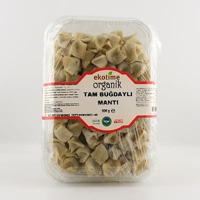 Organik Tam Buğdaylı Mantı (500 gr) Ekotime