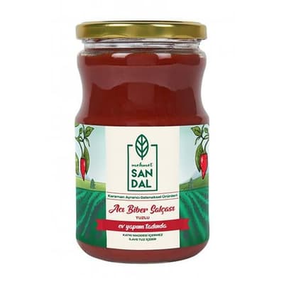 Acı Biber Salçası (730 gr) Mehmet Sandal