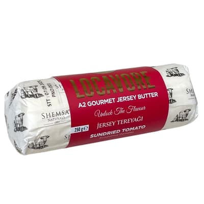 Çeşnili Tereyağı / Kurutulmuş Domatesli (250 gr) Shemsa Naturals Locavore