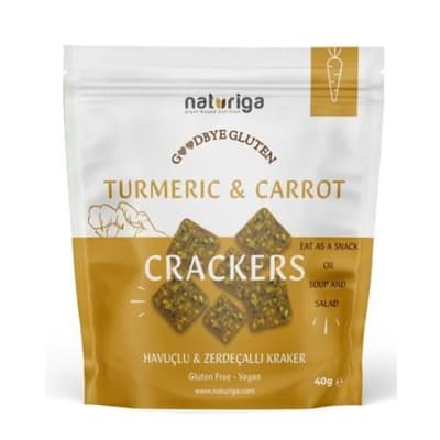 Goodbye Gluten Havuçlu Zerdeçallı Kraker (40 Gr) Naturiga