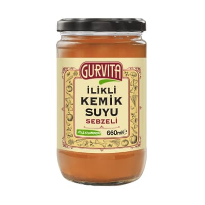 İlikli Kemik Suyu Sebzeli (660 ml) Gurvita