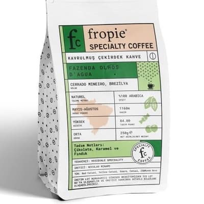 Kavrulmuş Çekirdek Kahve - Brezilya (250 gr) Fropie