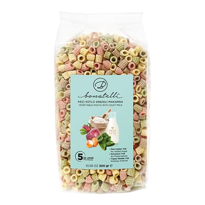 Keçi Sütlü Sebzeli Makarna (300 gr) Bonatelli
