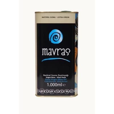 Natürel Sızma Zeytinyağı, Soğuk Sıkım (1 litre) Mavras