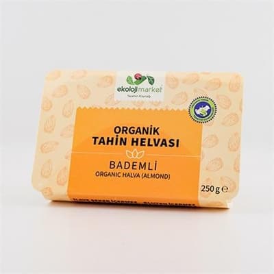 Organik Bademli Tahin Helvası (200 gr) Ekoloji Market