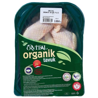 Organik Bütün Piliç, Tavuk (2000 gr) Orvital