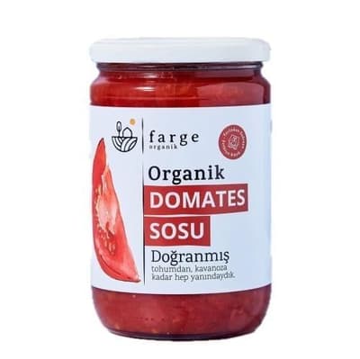 Organik Doğranmış Domates Sosu (600 gr) Farge