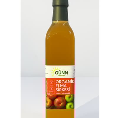 Organik Elma Sirkesi (500 GR ) Qünn