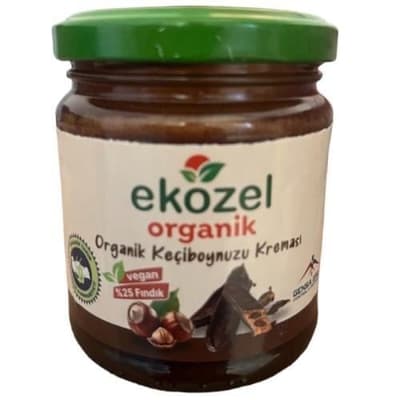 Organik Fındıklı Keçiboynuzu Kreması (200 gr) Ekozel