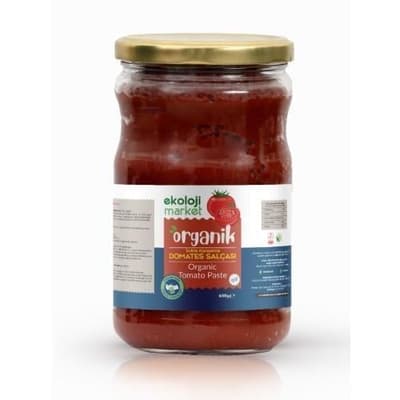 Organik Glutensiz Domates Salçası Tuzsuz (650 gr) Ekoloji Market