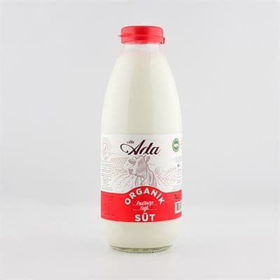 Organik Günlük Pastörize Süt, Ada (1 Litre)