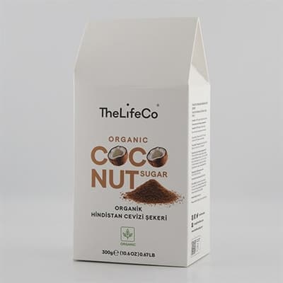 Organik Hindistan Cevizi Şekeri, 300 gr (TheLifeCo)
