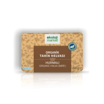 Organik Hurmalı Tahin Helvası (200 gr) Ekoloji Market
