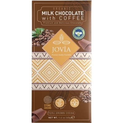 Organik Kahveli Sütlü Çikolata (40 gr) Jovia