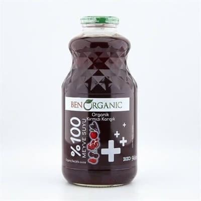 Organik Kırmızı Karışık Meyve Suyu (946 ml) Benorganic