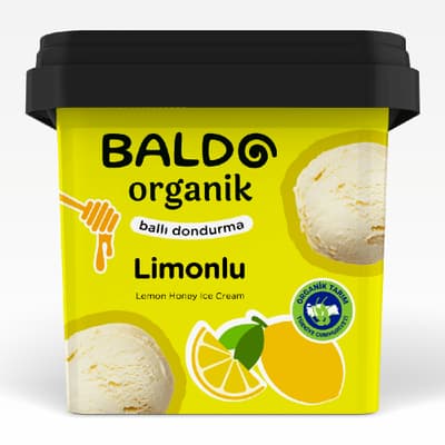 Organik Limonlu Dondurma (400 gr) Baldo