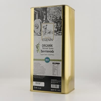 Organik Naturel Sızma Zeytinyağı (5 Litre) Egenin