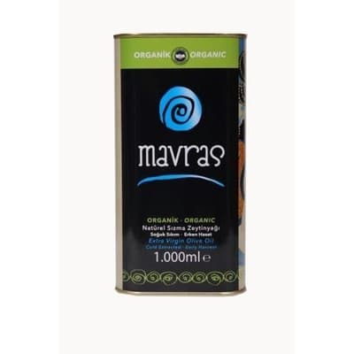 Organik Natürel Sızma Zeytinyağı, Soğuk Sıkım (1 litre) Mavras
