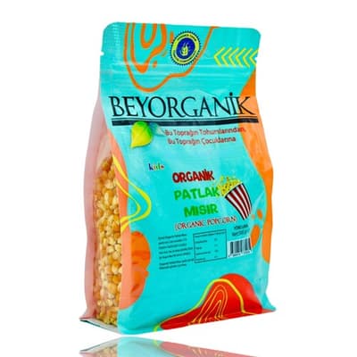 Organik Patlak Mısır (500 gr) Beyorganik(Pestisit ve Aflatoksin Analizli)