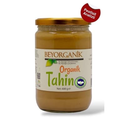 Organik Tahin (600gr) (SALMONELLA ANALİZLİ) Beyorganik