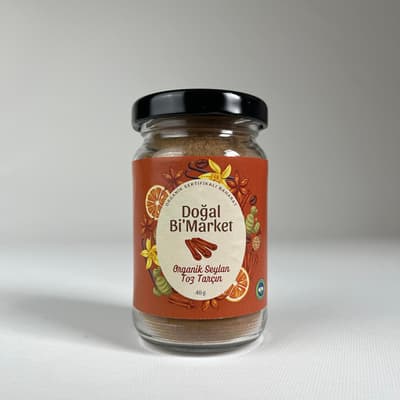 Organik Toz Tarçın (40 gr) Doğal Bi'Market