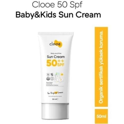 Organik Vegan Hipoalerjenik Glutensiz 50 Spf Güneş Kremi (50ML) Clooe