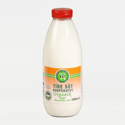 Organik Yağlı Süt (1 litre) Tire Süt.