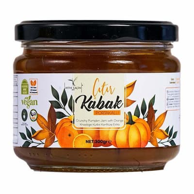 Portakallı Çıtır Kabak Reçeli (300 gr) Atiye Laçin