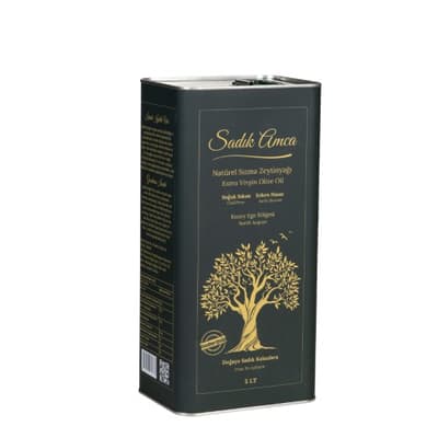 Premium Erken Hasat Soğuk Sıkım Natürel Sızma Zeytinyağı (5 LT) Sadık Amca