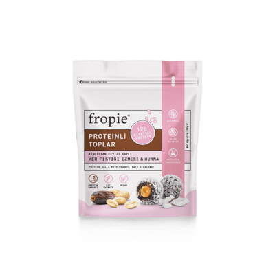 Protein Hurma Topları - Yer Fıstığı Ezmeli (85 gr) Fropie