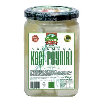 Tam Yağlı Olg %100 Keçi Klasik Salamura Peynir (300 gr) Seçen Çiftliği