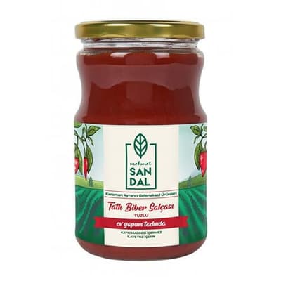 Tatlı Biber Salçası (730 gr) Mehmet Sandal