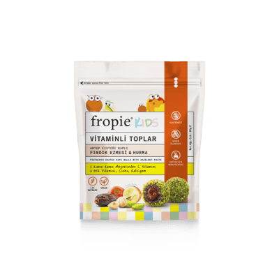 Vitaminli Hurma Topları Kids - Fındık Ezmeli (80 gr) Fropie