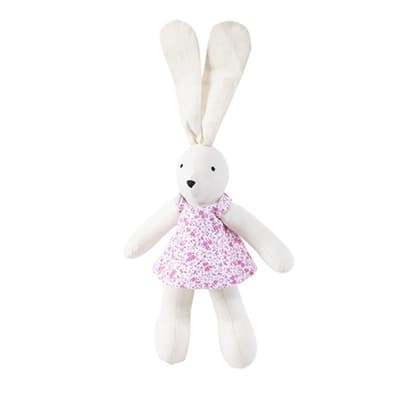 Çiçekli Elbiseli Tavşan Oyuncak